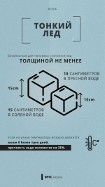 МЧС предупреждает. Тонкий лёд