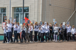 Торжественный митинг в школе № 3, посвящённый 81-й годовщине Великой Победы