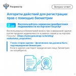 С 1 июля подать документы на регистрацию недвижимости можно с использованием биометрии
