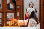Праздничная литургия в Абанском Храме Покрова Божией Матери